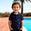 Artsy Splash - Navy Blue - SurfSprouts