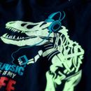 Glow In the Dark Dino T - Navy Blue - SurfSprouts