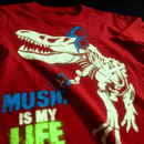 Glow In the Dark Dino T - Red - SurfSprouts