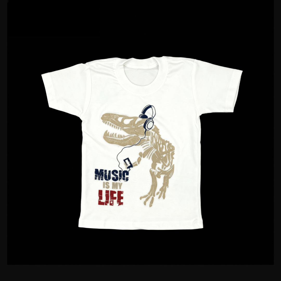 Glow In the Dark Dino T - Navy Blue - SurfSprouts