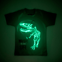 Glow In the Dark Dino T - White - SurfSprouts