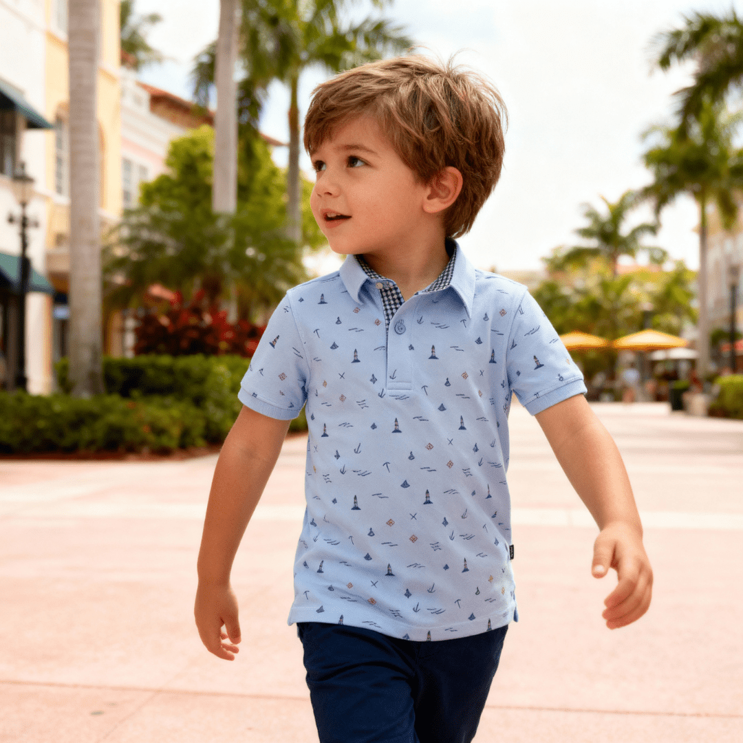 Lighthouse Polo - Yellow - SurfSprouts