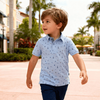 Lighthouse Polo - Yellow - SurfSprouts