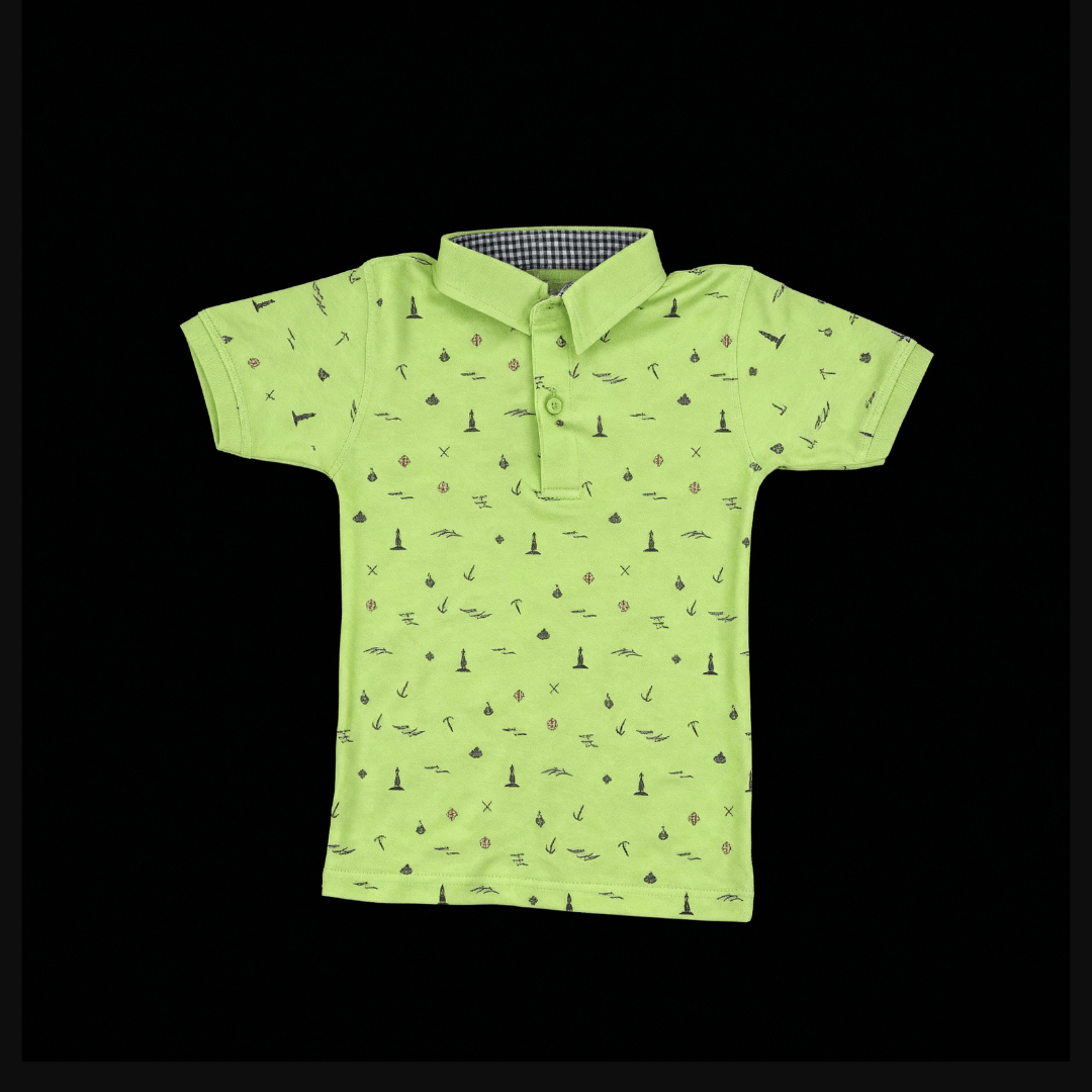 Lighthouse Polo - Lime Green - SurfSprouts